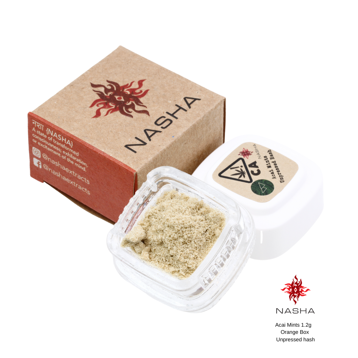 1.2 ORANGE UNPRESSED ACAI MINTS BY NASHA