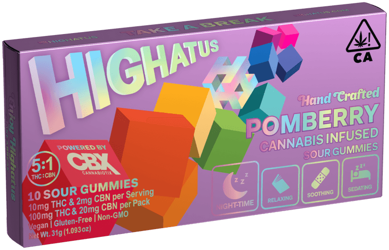 SOUR POMBERRY 5:1 THC:CBN GUMMIES BY HIGHATUS