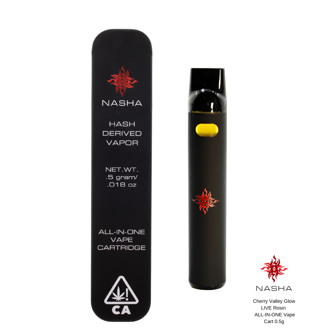 0.5G ALL IN ONE DISPOSABLE LIVE ROSIN CHERRY VALLEY GIRL BY NASHA